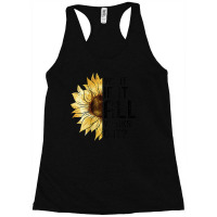 Womens What If It All Works Out Sunflower V-neck Racerback Tank | Artistshot