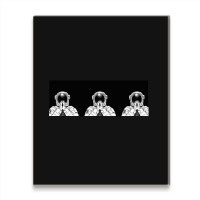 Praying Astronauts Metal Print Vertical | Artistshot