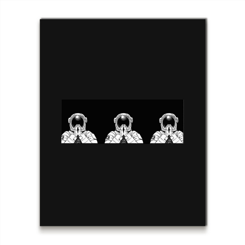 Praying Astronauts Metal Print Vertical | Artistshot