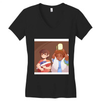 Klance - Ponyo (lamp) Chiffon Top Women's V-neck T-shirt | Artistshot