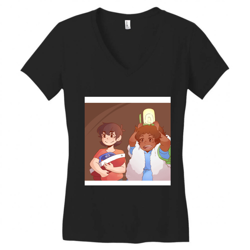 Klance - Ponyo (lamp) Chiffon Top Women's V-Neck T-Shirt by AYESHAJOHNSON | Artistshot