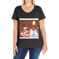 Klance - Ponyo (lamp) Chiffon Top Ladies Curvy T-shirt | Artistshot