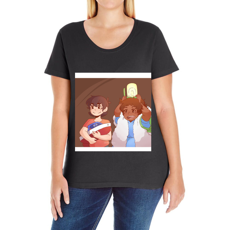 Klance - Ponyo (lamp) Chiffon Top Ladies Curvy T-Shirt by AYESHAJOHNSON | Artistshot