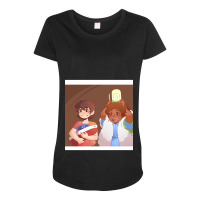 Klance - Ponyo (lamp) Chiffon Top Maternity Scoop Neck T-shirt | Artistshot