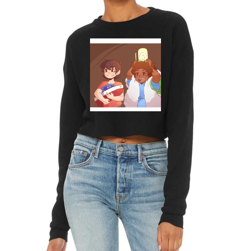 Klance - Ponyo (lamp) Chiffon Top Cropped Sweater by AYESHAJOHNSON | Artistshot