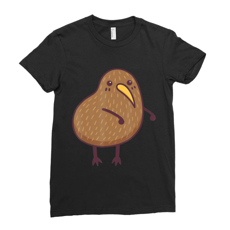 Funny Kiwi Bird Flossing Floss Dance Pose Cute Ladies Fitted T-Shirt by degreesgunner | Artistshot