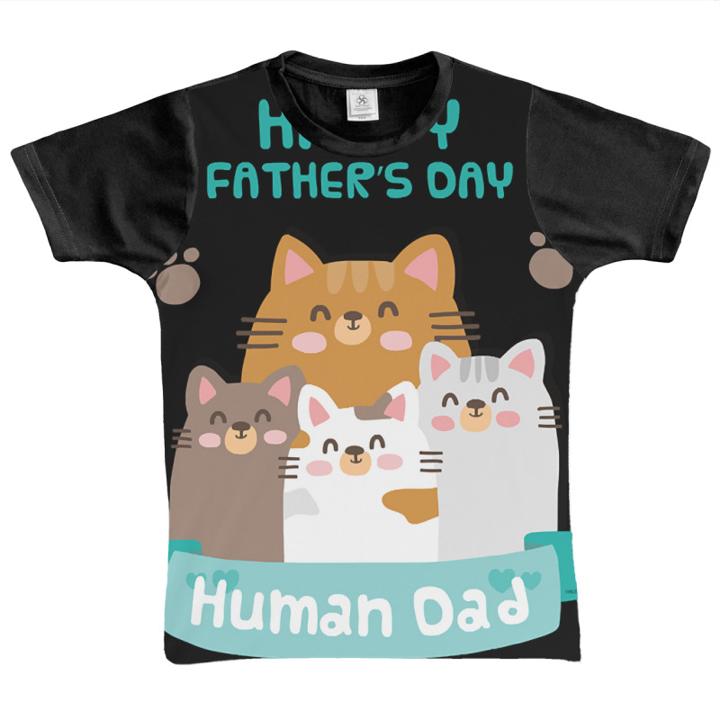 Happy Fathers Human Dad Cats Graphic Youth T-shirt by Sierra Dennis | Artistshot