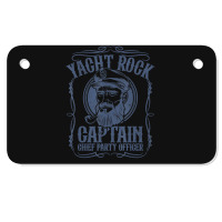 Yacht Rock Captain Pontoon Boat Party Music Boating Motorcycle License Plate | Artistshot