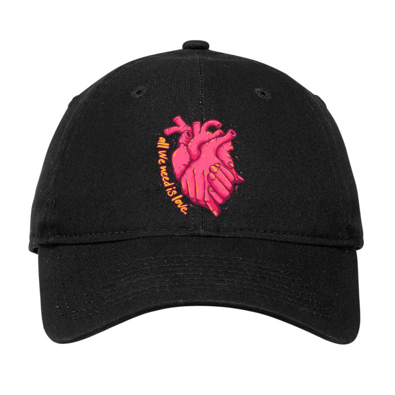 All We Need Is Love Heart Anatomy Cardiologist Heart Doctor 514 Adjustable Cap by White_Phantom | Artistshot