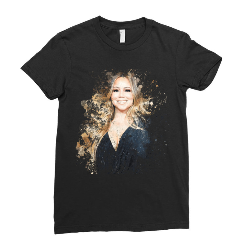 Watercolor Mariah Carey Ladies Fitted T-Shirt by JeremyHurley | Artistshot