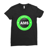 Amsterdam Green Ladies Fitted T-shirt | Artistshot