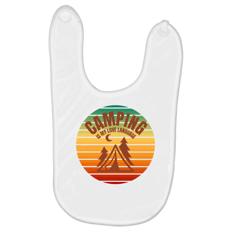 Camping Is My Love Language Baby Bibs by Panyuwunan | Artistshot