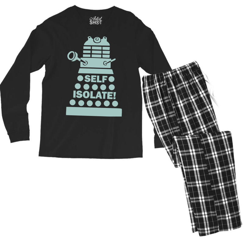 Self Isolate! Men's Long Sleeve Pajama Set | Artistshot