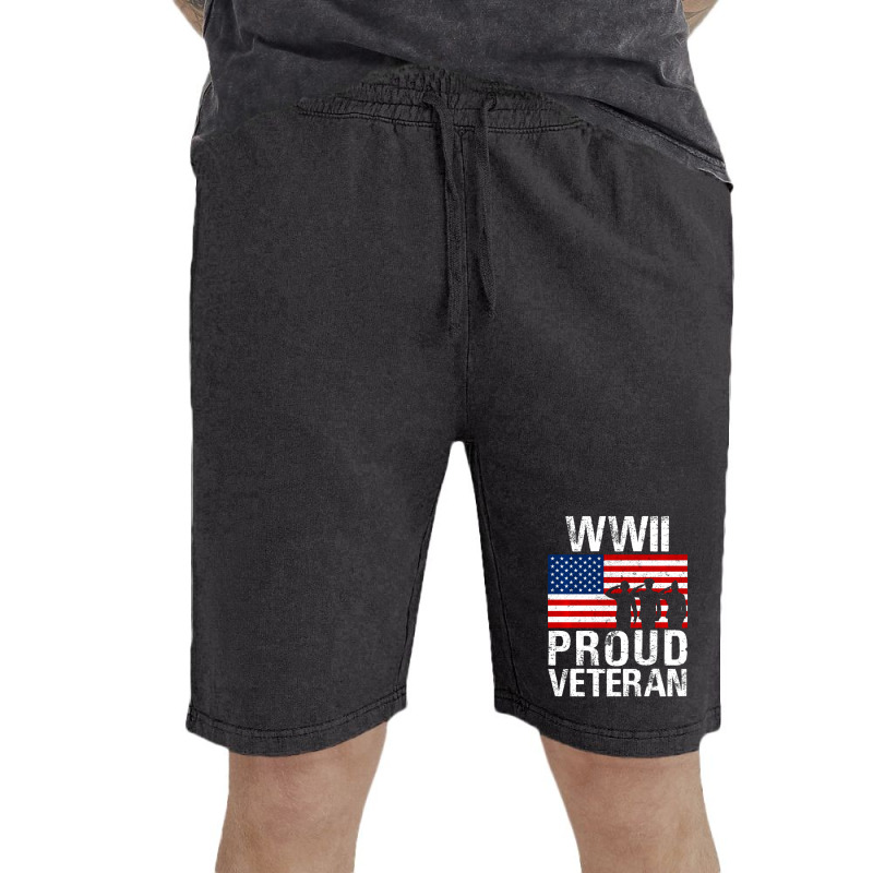 Proud Wwii World War Ii Veteran Gift For Military Men Women Vintage Short by bummercaught | Artistshot