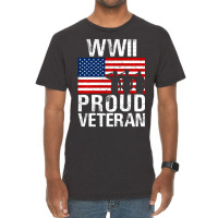 Proud Wwii World War Ii Veteran Gift For Military Men Women Vintage T-shirt | Artistshot