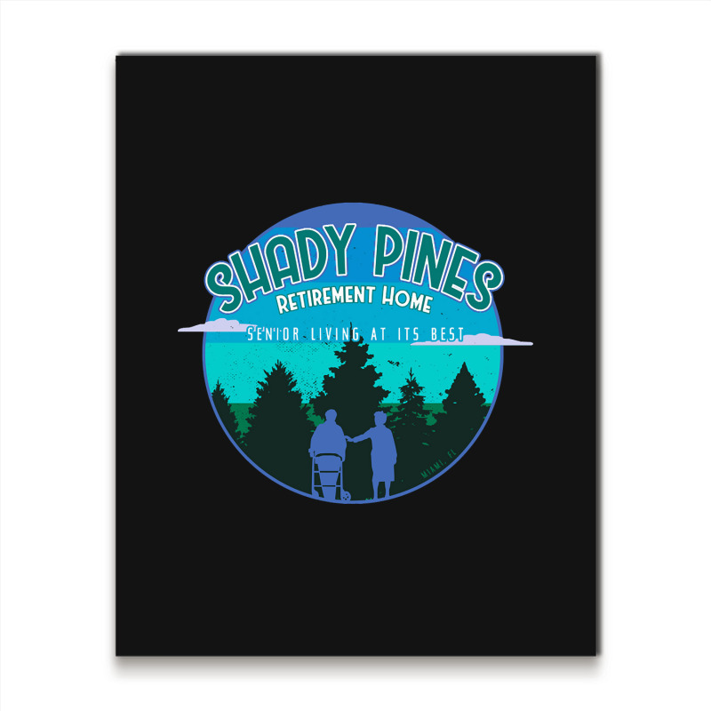 Shady Pines Retirement Home In Miami, Florida Metal Print Vertical | Artistshot