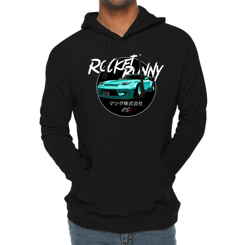 Jdm Rx 7 Black Sun Edition Lightweight Hoodie | Artistshot