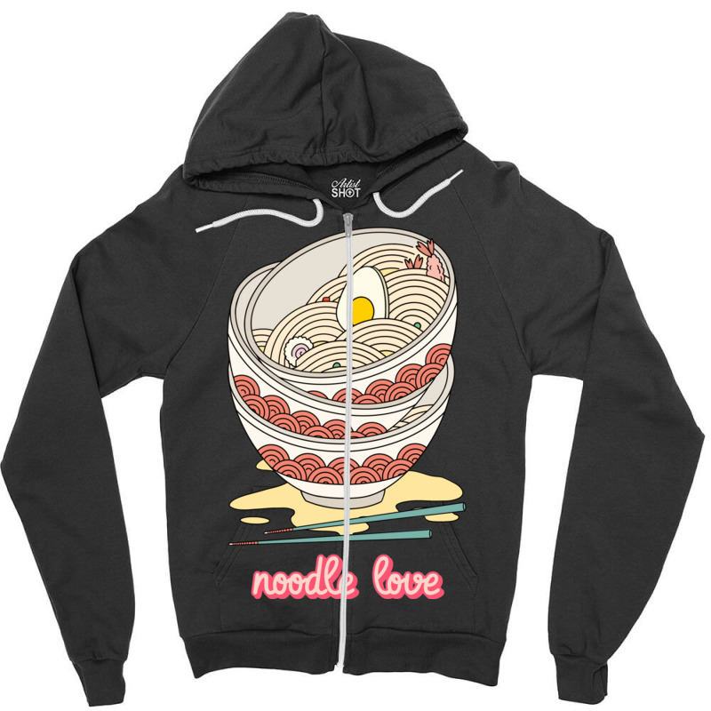 Ponyo Ramen Noodles  Classic Zipper Hoodie by AYESHAJOHNSON | Artistshot