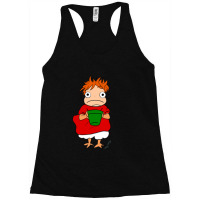 Ponyo With Their Bucket Long Racerback Tank | Artistshot