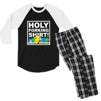 Holy Forking Men's 3/4 Sleeve Pajama Set | Artistshot