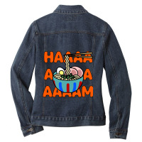 Ponyo&x27;s Ramen Classic Ladies Denim Jacket | Artistshot