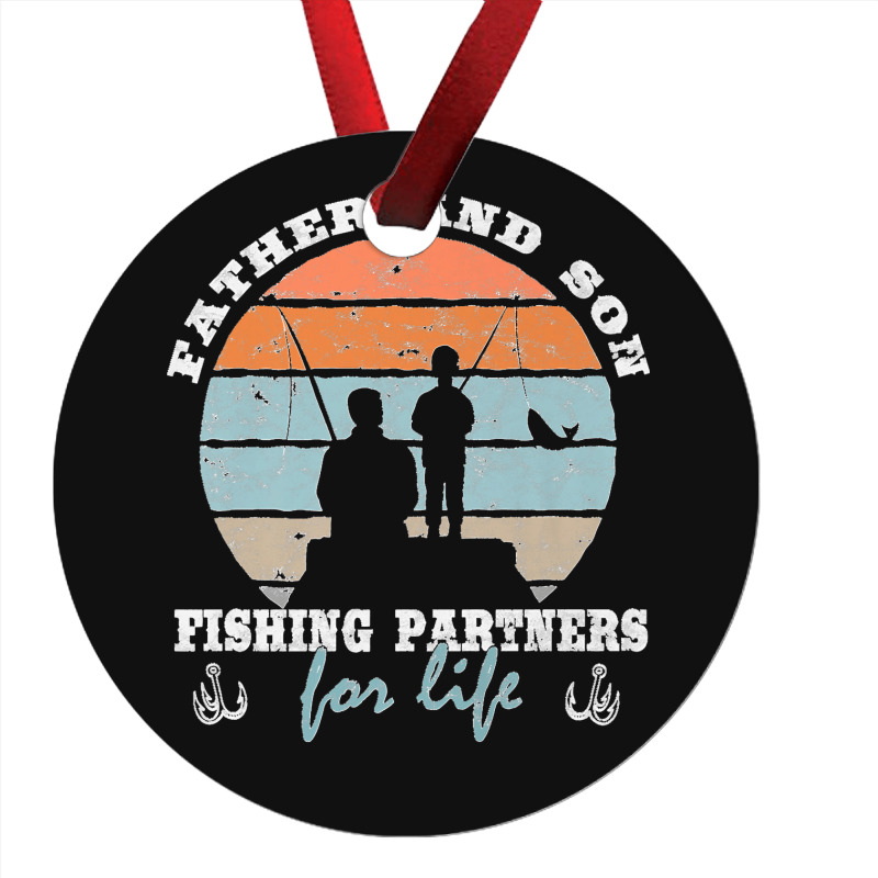 Father And Son Fishing Partners For Life Dad Son Fishing Premium Ornament | Artistshot