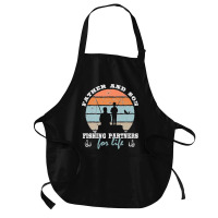 Father And Son Fishing Partners For Life Dad Son Fishing Premium Medium-length Apron | Artistshot