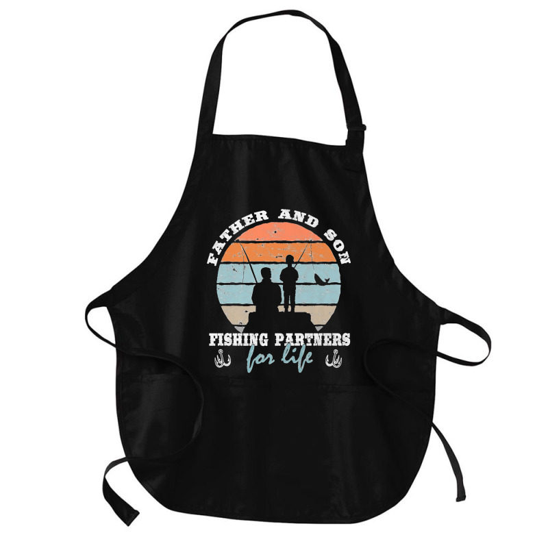 Father And Son Fishing Partners For Life Dad Son Fishing Premium Medium-length Apron | Artistshot