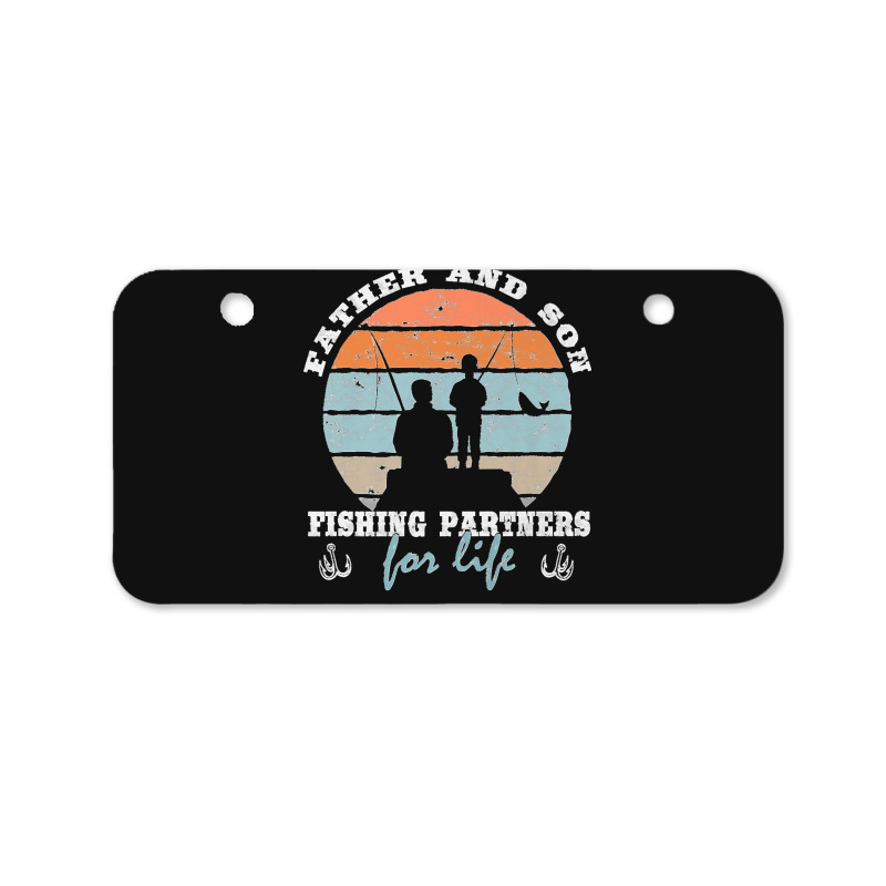 Father And Son Fishing Partners For Life Dad Son Fishing Premium Bicycle License Plate | Artistshot