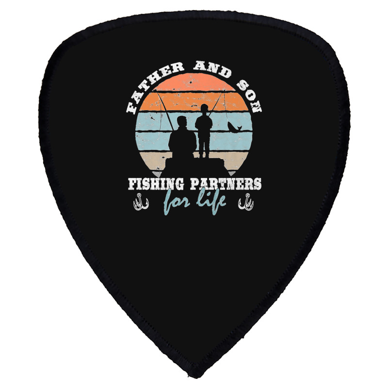 Father And Son Fishing Partners For Life Dad Son Fishing Premium Shield S Patch | Artistshot