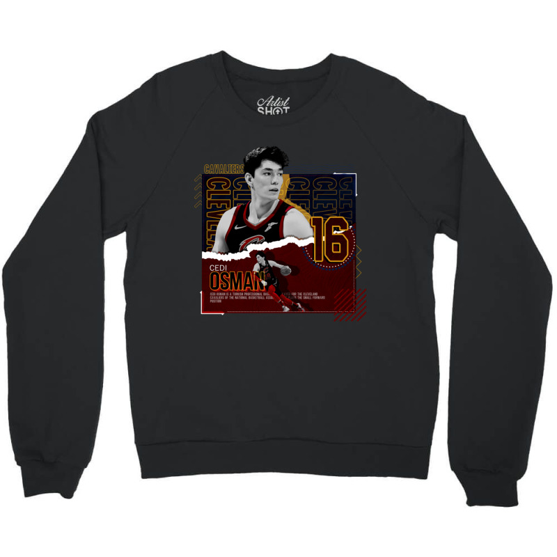 Cedi Osman Basketball Paper Poster Cavaliers Crewneck Sweatshirt | Artistshot