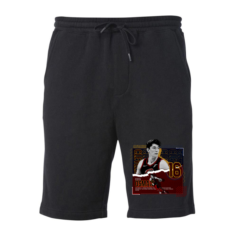 Cedi Osman Basketball Paper Poster Cavaliers Fleece Short | Artistshot