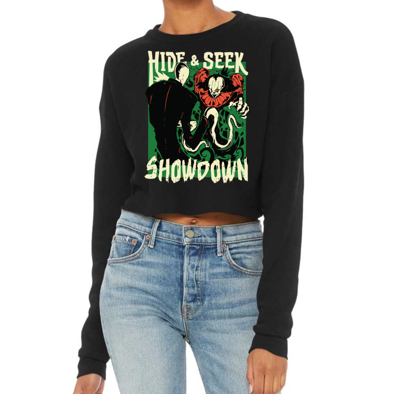 Horror Hide Seek Showdown Cropped Sweater by SandraDelpha | Artistshot