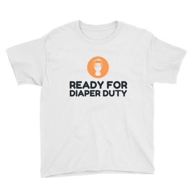 Ready For Diaper Duty Gas Mask Funny Youth Tee Designed By 4l4n