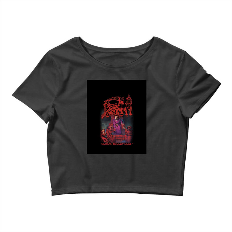 Scream Bloody Gore Album Art By Death Graphic Crop Top by AYESHAJOHNSON | Artistshot