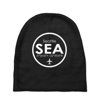 Sea, Seattle-tacoma International Airport Baby Beanies | Artistshot