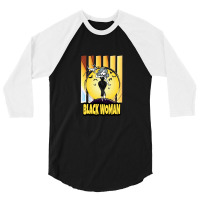 Black Woman 3/4 Sleeve Shirt | Artistshot