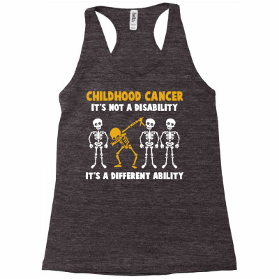 Childhood Cancer Awareness T  Shirt Childhood Cancer Awareness It's No Racerback Tank Designed By Nschmidt95