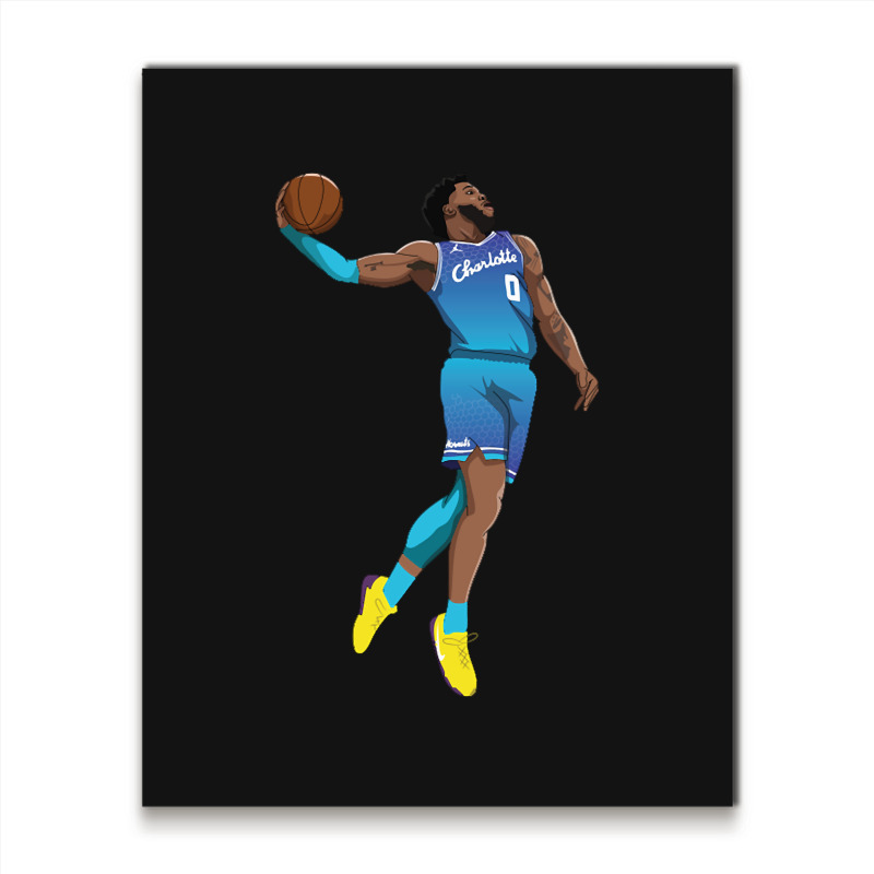 Miles Bridges Dunk Metal Print Vertical | Artistshot