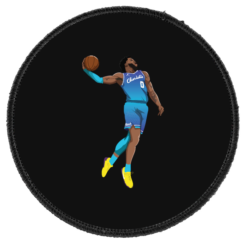 Miles Bridges Dunk Round Patch | Artistshot