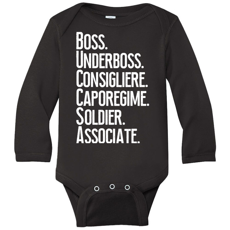 The Order Of This Thing Of Ours 2 - A Mulberry Mobsters Long Sleeve Baby Bodysuit by Pannell Quintero | Artistshot