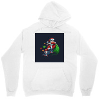 Skateboarding Santa Claus Unisex Hoodie | Artistshot