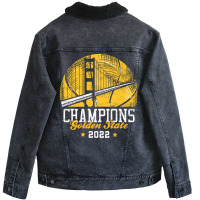 Champions 2022 Golden State Basketball Men Women Warriors Unisex Sherpa-lined Denim Jacket | Artistshot