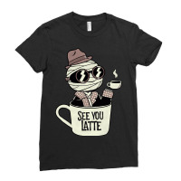 Invisible Before My Coffee Ladies Fitted T-shirt | Artistshot