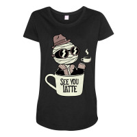 Invisible Before My Coffee Maternity Scoop Neck T-shirt | Artistshot