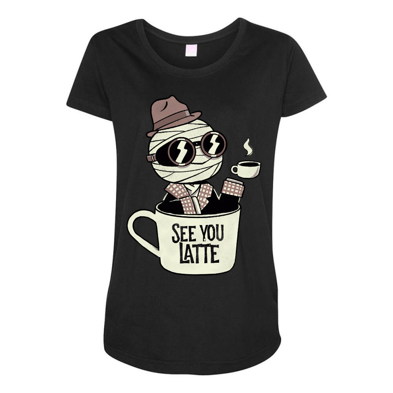 Invisible Before My Coffee Maternity Scoop Neck T-shirt by Sizemore Adame | Artistshot