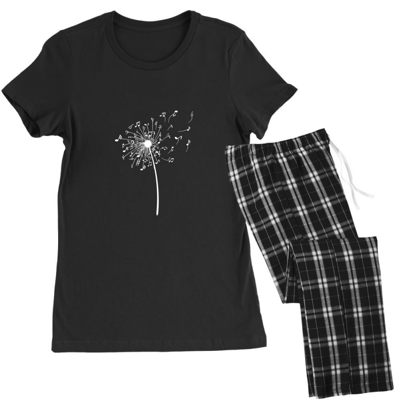 Funny Music Notes Gift For Men Women Cool Dandelion Flower Women's Pajamas Set by MaryBirdsell | Artistshot