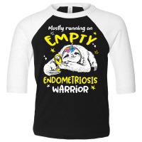 Mostly Running On Empty Endometriosis Warrior-xh7j0 Toddler 3/4 Sleeve Tee | Artistshot