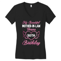 Mother In Law Birthday 50th Women's V-neck T-shirt | Artistshot