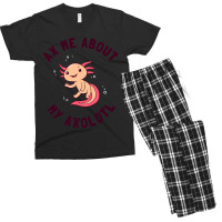 Ax Me About My Axolotl Men's T-shirt Pajama Set | Artistshot